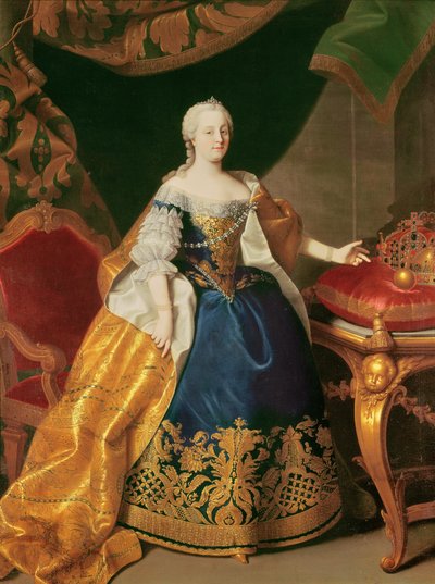 Portrait of the Empress Maria Theresa of Austria (1717-80) by Martin II Mytens or Meytens